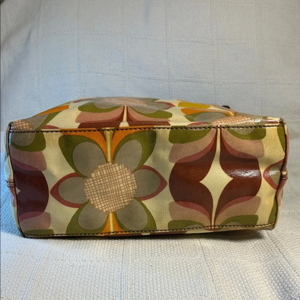 Fossil Coated Canvas Shoulder Bag with Cowhide Leather Trim
